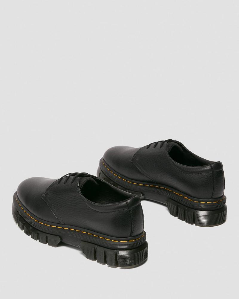 Dr Martens Rikard Lunar Leren Platform Schoenen Heren Zwart | NL 190TCE